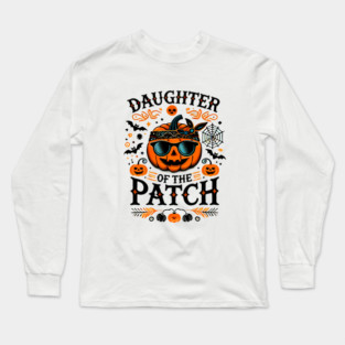 Funny Spooky Halloween, Daughter of the Patch Long Sleeve T-Shirt