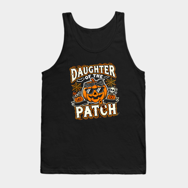 Funny Spooky Halloween, Daughter of the Patch Tank Top by logiamerch