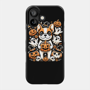 Funny Spooky Halloween, French Bulldog Phone Case