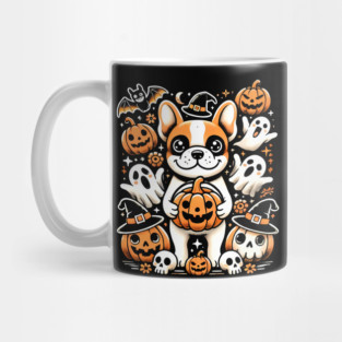 Funny Spooky Halloween, French Bulldog Mug