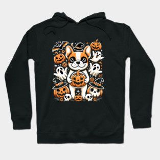 Funny Spooky Halloween, French Bulldog Hoodie