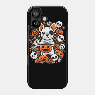 Funny Spooky Halloween, French Bulldog Phone Case