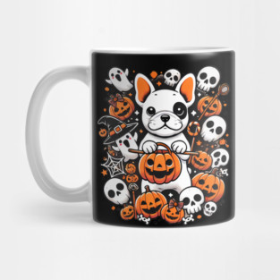 Funny Spooky Halloween, French Bulldog Mug