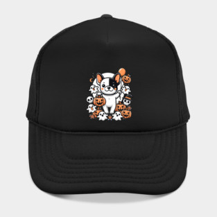 Funny Spooky Halloween, French Bulldog Hat