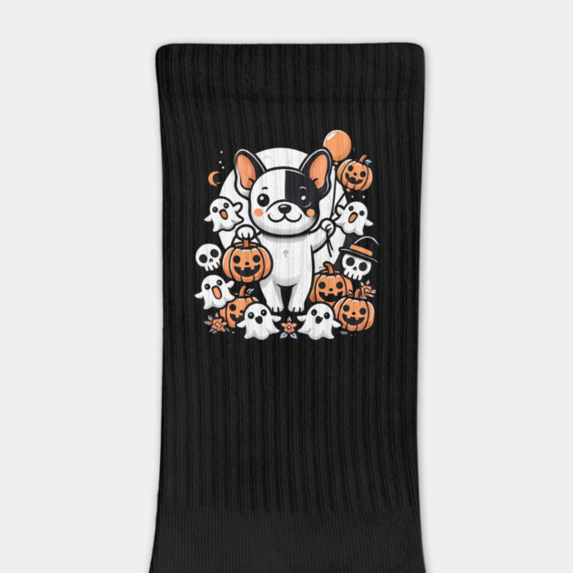 Funny Spooky Halloween, French Bulldog by logiamerch