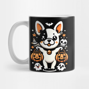 Funny Spooky Halloween, French Bulldog Mug