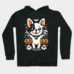 Funny Spooky Halloween, French Bulldog Hoodie