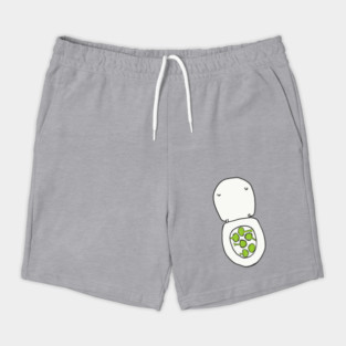 Toilet Full of Broccoli Shorts