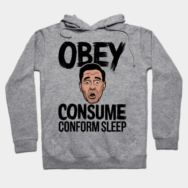 Obey Consume Conform Sleep Critical Thinking Hoodie by Anticorporati