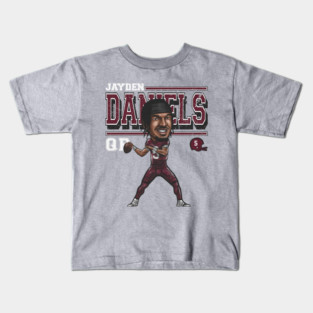 Jayden Daniels Washington Cartoon Kids T-Shirt