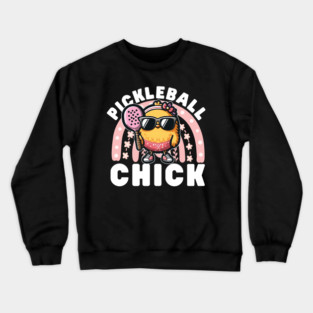 Pickleball Women Chick Crewneck Sweatshirt