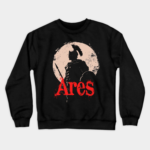 Ares - Greek Mythology - God of War - Epic & Myth Crewneck Sweatshirt by TuncGK