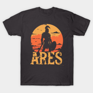 Ares - Greek War God - Mythology & Epic - Retro T-Shirt