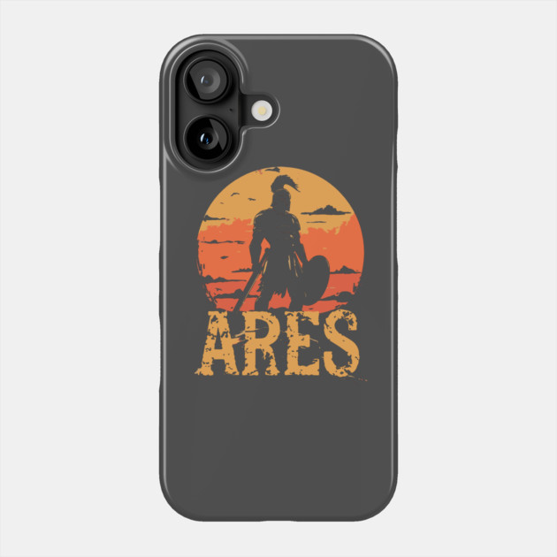 Ares - Greek War God - Mythology & Epic - Retro Phone Case by TuncGK