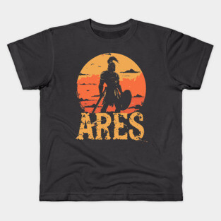 Ares - Greek War God - Mythology & Epic - Retro Kids T-Shirt