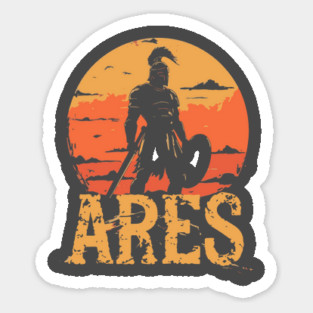 Ares - Greek War God - Mythology & Epic - Retro Magnet