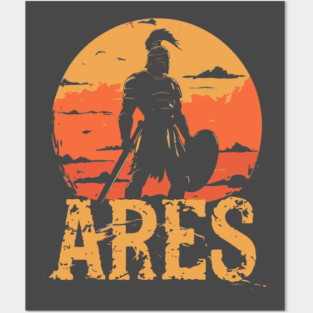 Ares - Greek War God - Mythology & Epic - Retro Posters and Art