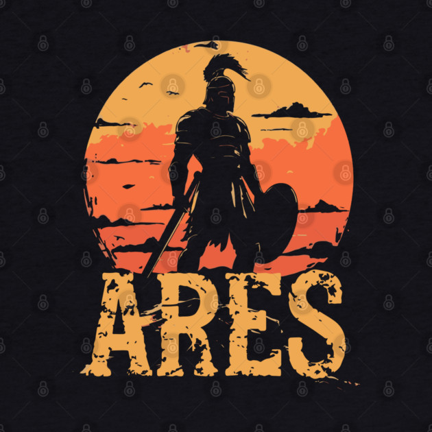 Ares - Greek War God - Mythology & Epic - Retro by TuncGK