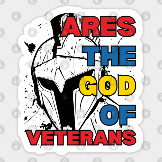 Ares - the God of Veterans - Greek Mythology - Epic Retro Sticker by TuncGK