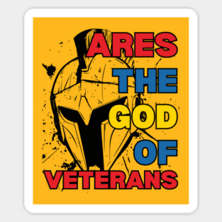 Ares - the God of Veterans - Greek Mythology - Epic Retro Magnet