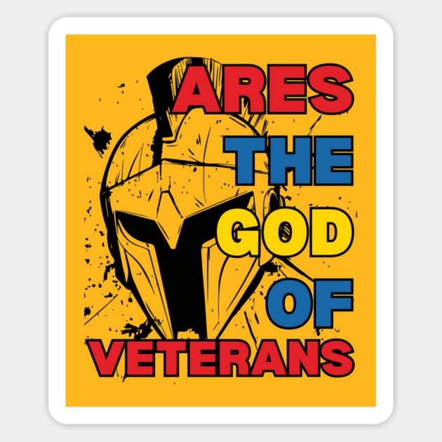 Ares - the God of Veterans - Greek Mythology - Epic Retro Magnet by TuncGK