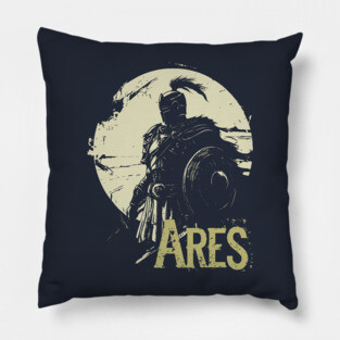 Ares - Greek God of War - Mythology & Epic - Comic Book Style Pillow