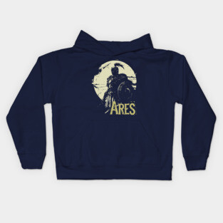 Ares - Greek God of War - Mythology & Epic - Comic Book Style Kids Hoodie