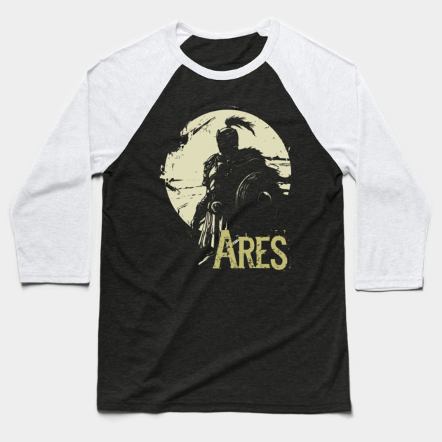 Ares - Greek God of War - Mythology & Epic - Comic Book Style Baseball T-Shirt by TuncGK