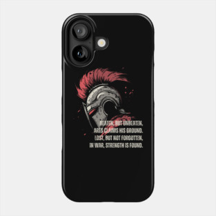 Poetic Ares - Beaten but Unbeaten - Greek Mythology & Epic Phone Case
