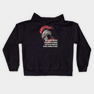 Poetic Ares - Beaten but Unbeaten - Greek Mythology & Epic Kids Hoodie