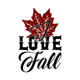 Retro Vintage Elegant Fall Love - I Love Fall T-Shirt