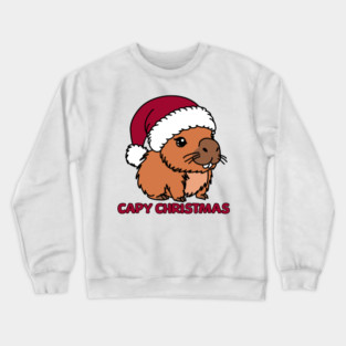 Capybara Christmas Crewneck Sweatshirt