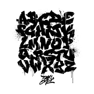 PAK ONE GRAFFITI ALPHABET MONO 2 T-Shirt