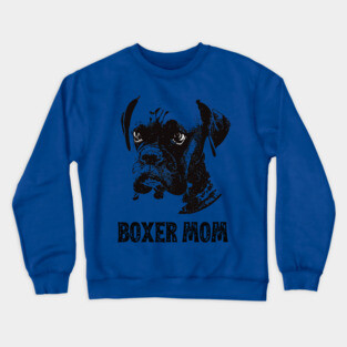 Boxer Dog Mom - Boxer Mom Crewneck Sweatshirt