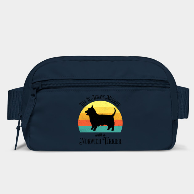 Life Is Always Merrier With A Norwich Terrier sunset design by Luxinda
