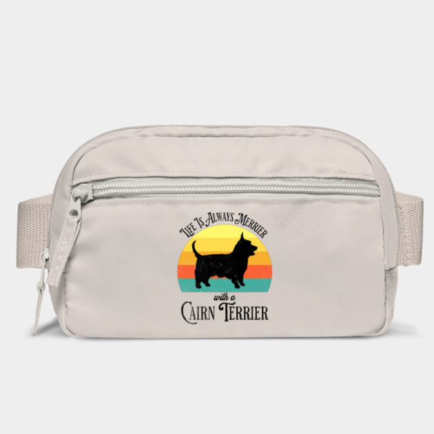 Life Is Always Merrier With A Cairn Terrier sunset design by Luxinda