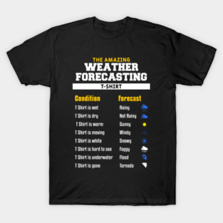 The Amazing Meteorology Meteorologist Weather Forecast T-Shirt
