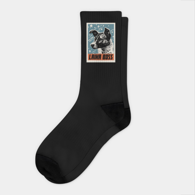 Laika Boss Socks by dumbshirts