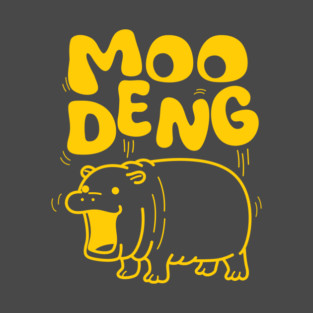 Moo-Deng Baby Pygmy Hippo Cute Zoo Funny For Family T-Shirt