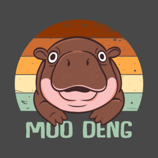 Moo Deng baby hippo zoo baby hippo Vintage T-Shirt