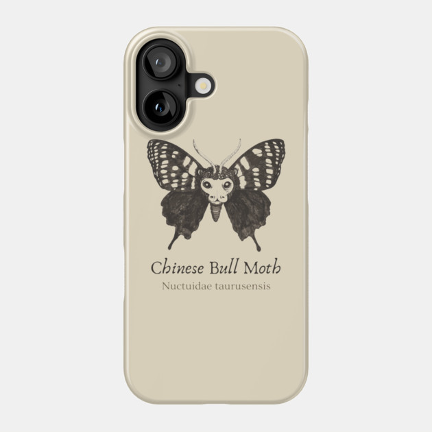Cryptozoology - Chinese Bull Moth - Retro Fun Phone Case by TuncGK