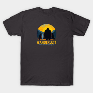 Wanderlust- Sasquatch hanging with cats T-Shirt
