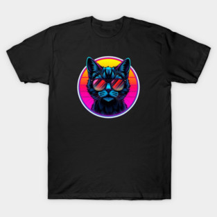Neon Cool Cat T-Shirt
