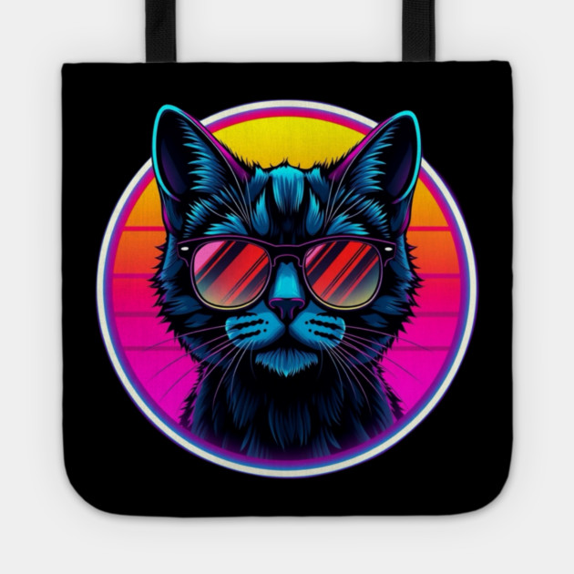 Neon Cool Cat Tote by Pete the Cat Guy