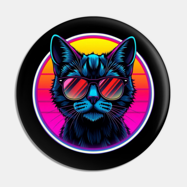 Neon Cool Cat Pin by Pete the Cat Guy