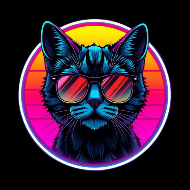 Neon Cool Cat by Pete the Cat Guy