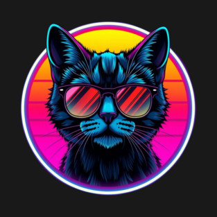 Neon Cool Cat T-Shirt