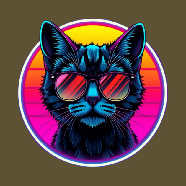 Neon Cool Cat by Pete the Cat Guy