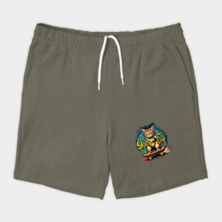 Skate or Die Cat Shorts