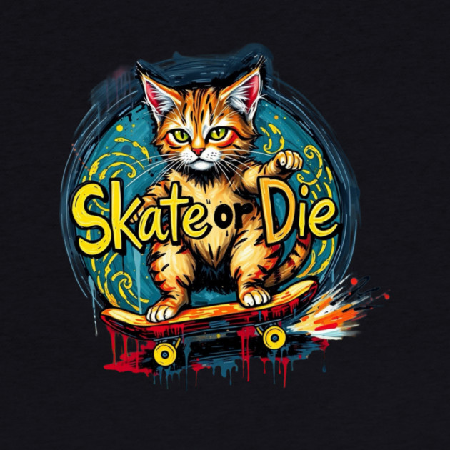 Skate or Die Cat by Pete the Cat Guy
